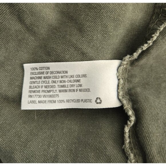 Mossimo Hooded Utility Jacket Women's Small Aztec Print Pockets Zip & Snap - Picture 7 of 7